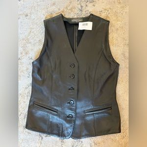 Boutique of Leathers Black Vest Brand New